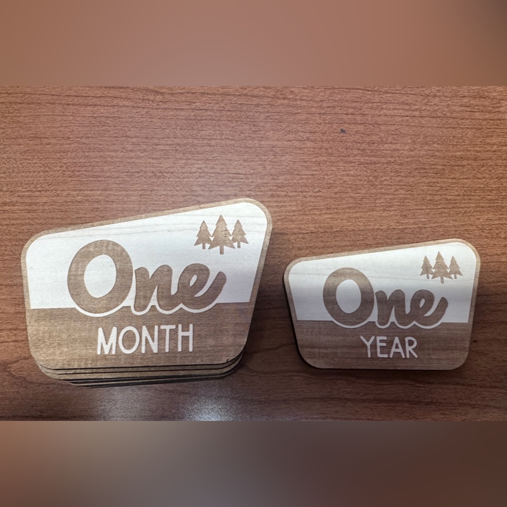 Wooden Milestone Cards- Etsy